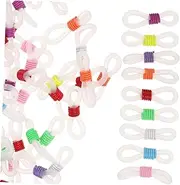 [Beatifufu] 100Pcs Glasses String Connectors Durable Eyeglass Chain Holder for Sunglasses Glasses Slip Chain Ends for Enhanced Security for Various Eyewear Styles