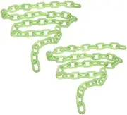 Zerodeko Glow in The Dark Plastic Chains Halloween Decorations Luminous Chain Props for Costume Party