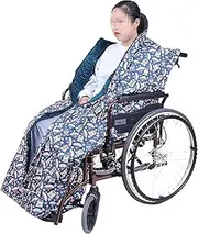 Windproof Wheelchair Warmer Cover Fleece Lined Cozy Wheelchair Cover Shawl for Cold Weather Whole Body 22.11.15
