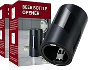 2 PACK Push Down-Pop Off Beer Bottle Opener with Magnetic Cap Catcher No Damage to Caps,Automatic Decapitator Beer/Soda Magnet Bottle Top Openers,One-Hand Easy/Funny Lid Open,Cool Bartender Tools