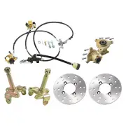 49mm Front Brake Assembly 3 Stud Hub Spindle for Chinese Go Kart ATV Quad Buggy