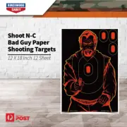 Birchwood Casey Shoot N-c Bad Guy Paper Shooting Targets 12 X 18" 12 Sheet 34647