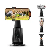 Auto Face Tracking Tripod 360° Rotation with Stand, No App, Auto Face Trackin...