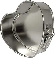 Zenker 62233 Mini Springform Cake Tin Heart Shape 21 x 18 x 7.5 cm Silver Line (Colour: Silver) Quantity:1 Piece