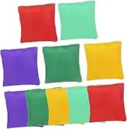 HONITANO 10Pcs Nylon Bean Bags for Outdoor Toss Game Supplies for Family Fun Strengthens Hand Eye Coordination for Parties and Carnivals