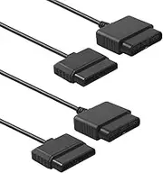 TENINYU 2PACK PS2 Controller Extension Cable Cord 6FT/1.8M Controller Extension for PS2 Game Console