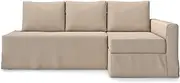 TLYESD Easy Fit Friheten Cover Replacement for IKEA Friheten Sleeper Sofa Cover, Friheten Sofa Cover, Friheten Couch Cover,Friheten Slipcover Only (Light Khaki, Right Chaise)