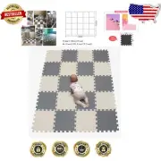 Thick 30cm EVA Foam Play Mats - Portable Interlocking Puzzle Tiles for Toddlers