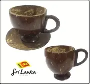 Hand coconut shell made Tea Coffee Mug 100% natural ceylon eco friendly