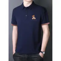 在飛比找蝦皮購物優惠-SIZE M-4XL  冰絲材質 涼感衣 男polo衫 短袖