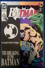 Batman 497 Knightfall Pt 11 The Breaking of.. DC Comic, July 1993,The Broken Bat