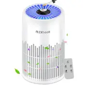 H13 True HEPA Air Purifier with Remote Control, Night Light, Timer, Sleep Mod...