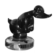 Angry Rubber Duck Hood Ornament, Car Emblem Convoy Hood Ornaments for Trucks, Cool Duck Ornament Ca Black