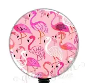 Flamingo Badge Holder, Tropical Bird Badge Reel, Flamingo Bird Retractable G4233