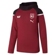 QLD Maroons PUMA SOO Youth Team Hoodie | Black by Sporting House