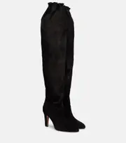 [Chloe] Chloé Suede over-the-knee boots AU 10 black