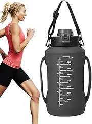 Générique Folding Silicone Water Bottles, Silicones Water Bottle, 4.53 x 10.24 Inches Handled Wide Mouth Hydration Cup, Leakproof Refillable Drinkware for Camping, Foldable Container Sports