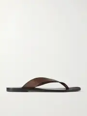 [A Emery] A Emery - Kinto Leather Flip Flops - Brown - IT35 IT 35 Brown