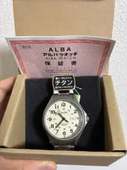 SEIKO Watch ALBA Quartz Titanium Waterproof AQPJ401 Men's Watch New Japan