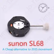 Sunon Sl68 Quartz Watch Movement Cheap Alternative To 2035 Movement Accessories