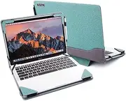 Berfea Laptop Cover Case Compatible with 15" Acer Aspire 3 A315-59/58/56/55G/54/44/42/22/23/34,Aspire 5 A515 15.6 inch Laptop Notebook Protective Sleeve PU Leather Hard Case Shell