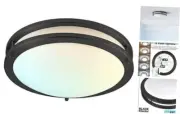 LED Flush Mount Ceiling Light, 5 Color 12 Inch Matte Black - 5 Colors