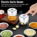 Electric Mini Garlic Chopper Masher Vegetable Food Fruit Meat Crusher 100/250ML