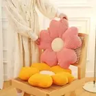 Support Pillow Short Plush Cushion Colorful Flower Shape Throw for Sofa Bed Car
