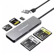 CR407 5-Slot SuperSpeed USB 3.0 and USB-C to CFast/CF/XD/SD/MicroSD Card Reader