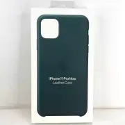 Genuine Apple Leather Case Cover For iPhone 11 Pro Max - Forest Green MX0C2ZE/A