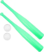 HANABASS Outdoor Baseball Playpen Bats Cricket Mini Basketball Hoop Inflatable Balloon Batting Boll Outdoor Play Game Plastic Light Green