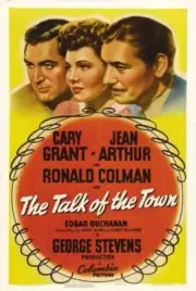 The Talk Of The Town poster Cary Grant Jean Arthur Ronald Colman 1942 Old Photo