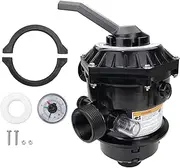 262506 1-1/2-Inch 6-Way Clamp Style Valve Compatible with Pentair 262506 Multiport Valve, Fit for Tagelus, Sand Dollar, Meteor Pool and Spa Sand Filter