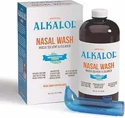 A Natural Soothing Nasal Wash, Mucus Solvent and Cleaner Kit - with Cup, 16-oz.