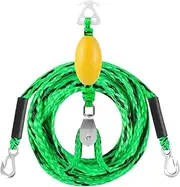 Boat Tow Harness, Tubing Harness Heavy Duty with Quick Connector, High Strength 4 Riders Tow Rope Pulling Towing Tube for Water Sports Activities