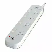 Sansai 4-Way Individually Switched Power Board Overload/Surge Protection 1m Cord