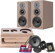 HiVi-Swans DIY 3.1A - 3.1 Passive Bookshelf Speakers - Near-Field Speakers - DIY Speaker Kit - Pair - Black