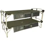 Disc-O-Bed® Military Outdoor Camping Multifunctional 2 men Cot Arm-O-Bunk Green