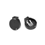 5 Pcs CR2450 CR2430 Horizontal Coin Button Battery Holder Black Container Case