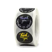 500PCS/roll Hot Rose Gold Love Labels Thank You Sticker Sealing Paper Stationery Office Supply Decoration Scrapbooking Stickers