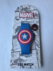 Marvel The Avengers Captain America Digital Display LIGHT-UP LED Watch Accutime