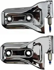 PT Auto Warehouse DH-CH6314M5-RH - Door Hinge, Chrome Finish - On Door Side, 1 Right (Passenger Side) Lower + 1 Right (Passenger Side) Upper, (Replaces #: 68297680AF, 68302124AF)