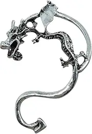 Earring Hoop,Nose Lip Rings,Stud Earrings,Earrings for Women, Personalized Flying Dragon Ear Clips Three-Dimensional Flying Dragon Earrings Fashionable Retro Earrings Trendy Earrings Jewellery (Color