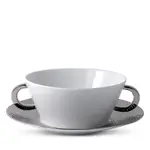 Bernardaud Ecume Platinum Soup Cup