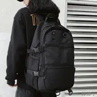 在飛比找蝦皮購物優惠-【娜娜子】韓版工裝風書包 可插入行李拉桿 大學生簡約背包 寬