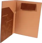 VILLFUL Portfolio Folder Binder Document Holder Card Slots Metal Clips Interview Portfolio