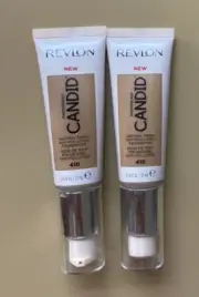 2x Revlon PhotoReady Candid Natural Finish Anti Pollution 410-Toast