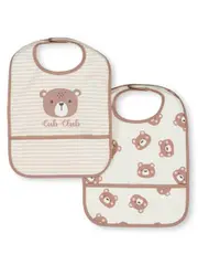 Baby 2Pk Smock Bib
