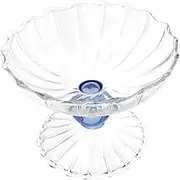 NOLITOY Vintage Glass Footed Dessert Bowl Elegant Trifle Bowl for Home Party Wedding Versatile Salad Candy Container Enhances Living Decor Stylish Design