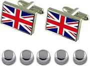 [Select Gifts] Shirt Dress Studs United Kingdom Flag Cufflinks